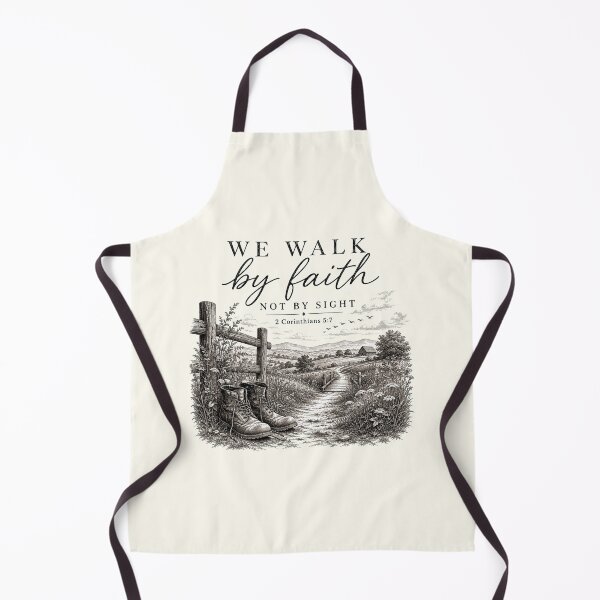 Item preview, We Walk By Faith Not By Sight - 2 Corinthians 5:7 Christian Art designed and sold by FrescoDesign.