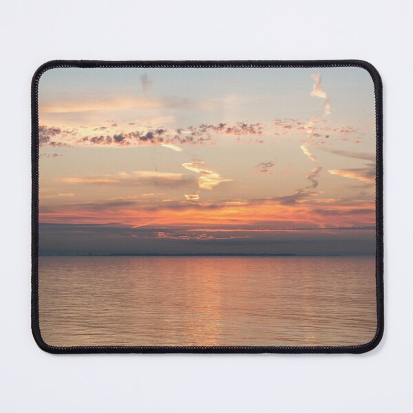 Item preview, Oceanside Sunset with Delicate Wispy Cloud Streaks designed and sold by Georgia Mizuleva.