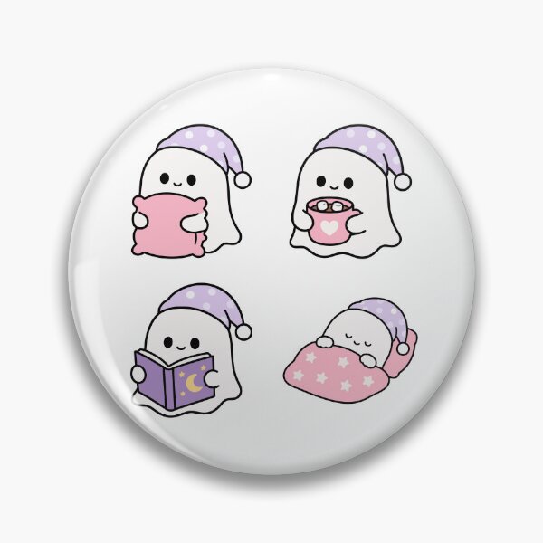 Item preview, Sleepy Ghost Bedtime – Cute Kawaii Cartoon designed and sold by Moffyuniverse.