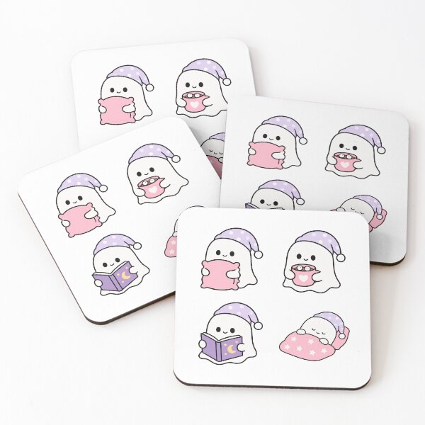 Item preview, Sleepy Ghost Bedtime – Cute Kawaii Cartoon designed and sold by Moffyuniverse.
