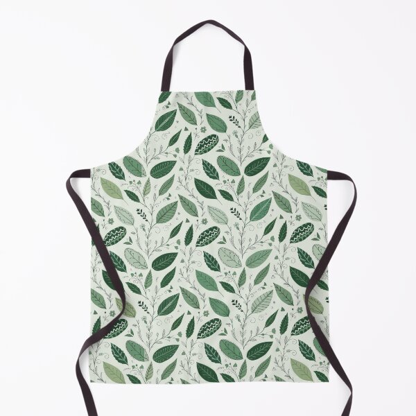 Item preview, Whimsical Green Botanical Leaves – Vintage Nature Seamless Pattern designed and sold by Mousy17.