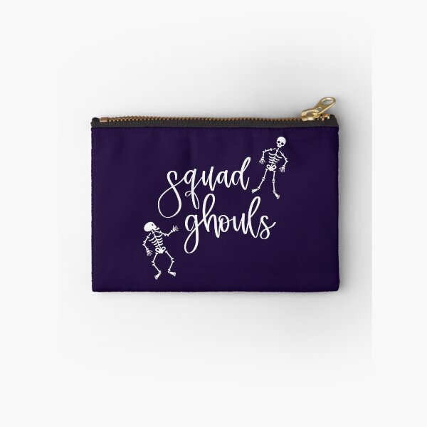 Item preview, Squad Ghouls Halloween Skeleton Print (White) designed and sold by ToluaPrints.