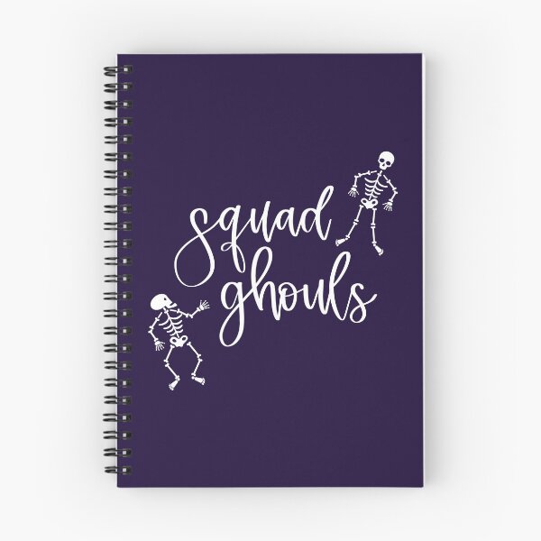 Item preview, Squad Ghouls Halloween Skeleton Print (White) designed and sold by ToluaPrints.