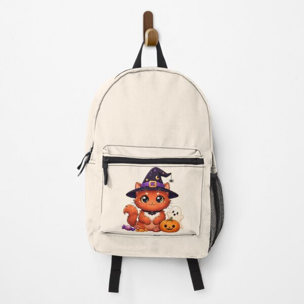 Item preview, Cute Halloween Witch Cat with Pumpkin and Ghost designed and sold by SweetLilith.