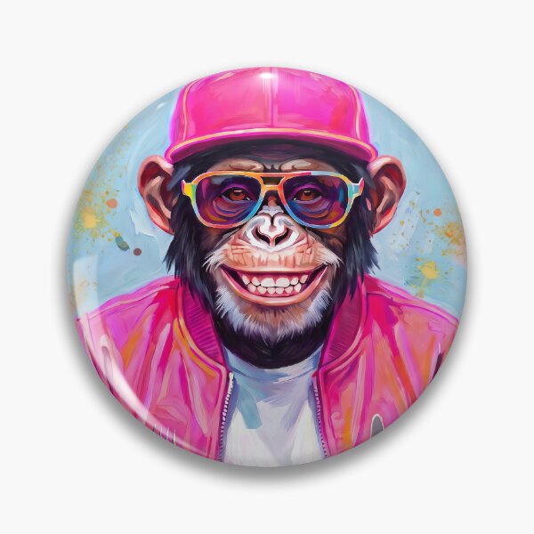 Item preview, Bon Appetit Chimpanzee in Pop Art style in bright colors designed and sold by TYA - Take Your Art.