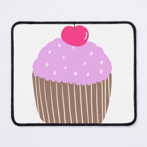 Item preview, Minimalist Pink Cupcake Cherry Topping designed and sold by raun.draw.