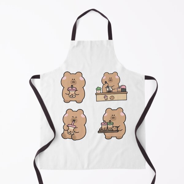 Item preview, Brown Bear Bubble Tea Cafe – Cute Kawaii Cartoon designed and sold by Moffyuniverse.
