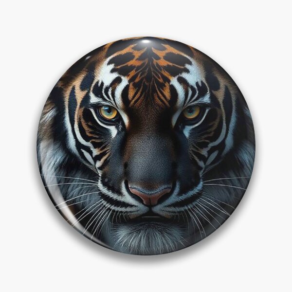 Item preview, Majestic Tiger Close-Up – Intense Realistic Tiger Portrait designed and sold by MFMart.