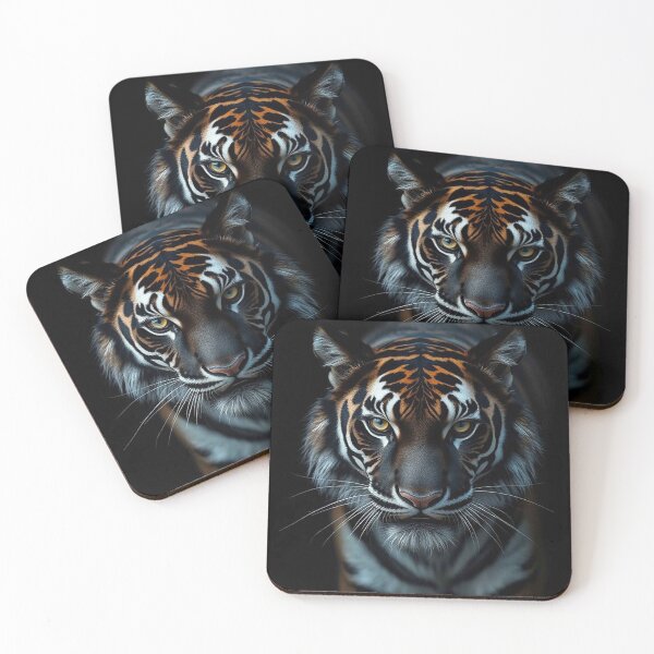 Item preview, Majestic Tiger Close-Up – Intense Realistic Tiger Portrait designed and sold by MFMart.