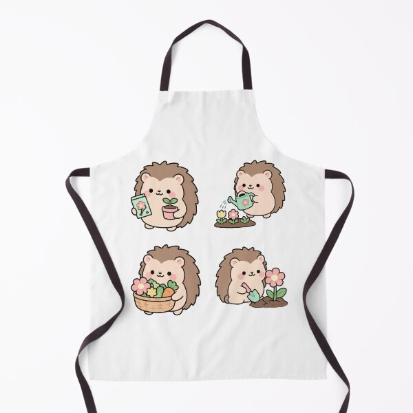 Item preview, Cute Hedgehog Gardening – Cute Kawaii Cartoon designed and sold by Moffyuniverse.