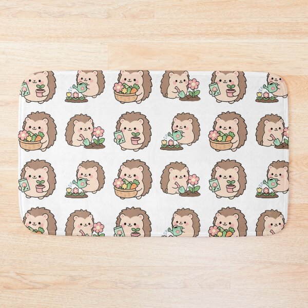 Artikelvorschau, Niedlicher Igel beim Gärtnern – Niedlicher Kawaii-Cartoon entworfen und verkauft von Moffyuniverse.