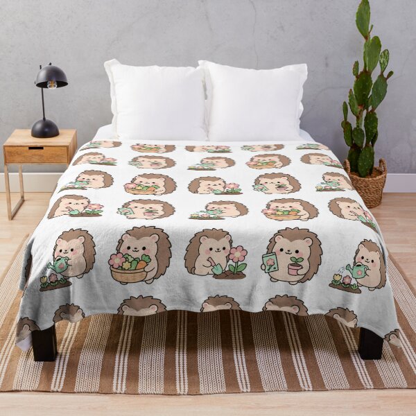 Item preview, Cute Hedgehog Gardening – Cute Kawaii Cartoon designed and sold by Moffyuniverse.