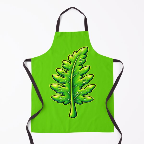 Item preview, Neon Green Dewdrop Leaf Botanical Art designed and sold by Hari Arts.