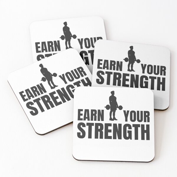 Item preview, Earn Your Strength – Gym Motivation designed and sold by RisticCEO.