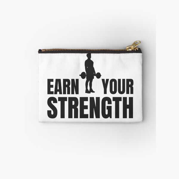 Item preview, Earn Your Strength – Gym Motivation designed and sold by RisticCEO.