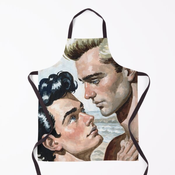 Item preview, Vintage Ocean Romance - Mid-Century Gay Couple Art designed and sold by gayishdesign.