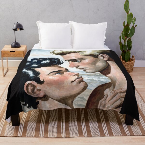 Item preview, Vintage Ocean Romance - Mid-Century Gay Couple Art designed and sold by gayishdesign.