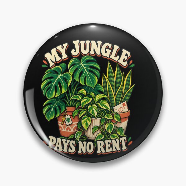 Item preview, My Jungle Pays No Rent – Funny Houseplant Lover designed and sold by FreshPixelArt.
