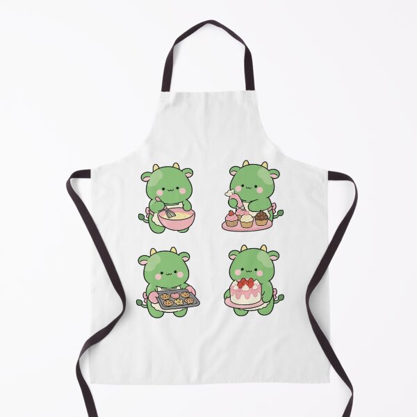 Item preview, Green Dragon Baking Desserts – Cute Kawaii Cartoon designed and sold by Moffyuniverse.