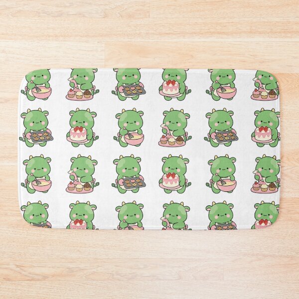 Item preview, Green Dragon Baking Desserts – Cute Kawaii Cartoon designed and sold by Moffyuniverse.