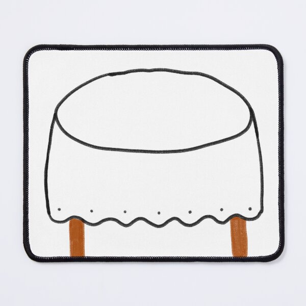 Item preview, Minimalist Scalloped Edge Wooden Table designed and sold by raun.draw.