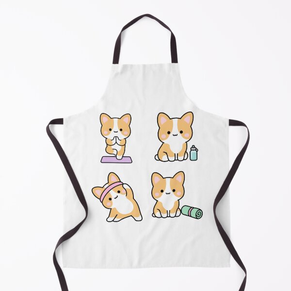 Item preview, Corgi Yoga Workout – Cute Kawaii Cartoon designed and sold by Moffyuniverse.
