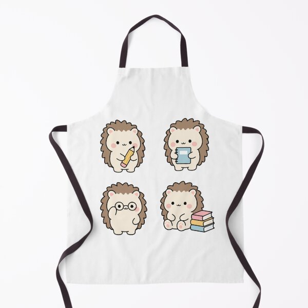 Item preview, Cute Hedgehog Student With Books – Cute Kawaii Cartoon designed and sold by Moffyuniverse.