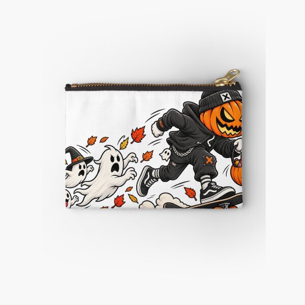Item preview, Spooky Pumpkin Skateboarder Halloween Ghosts designed and sold by ucpstudio.
