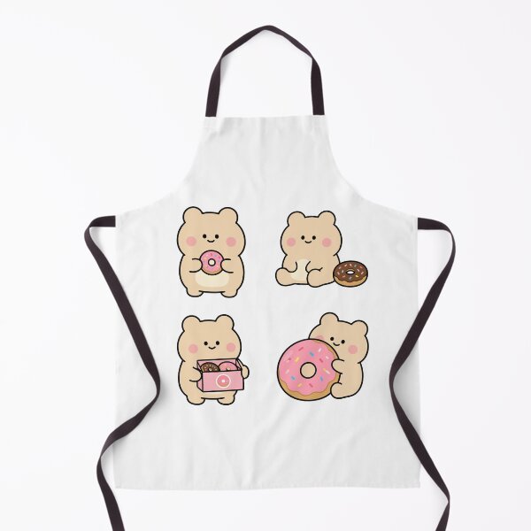 Item preview, Cream Bear Pink Donut – Cute Kawaii Cartoon designed and sold by Moffyuniverse.