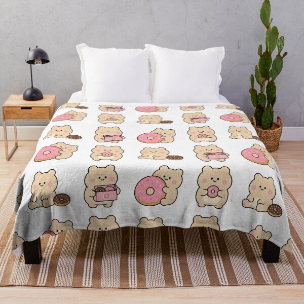 Item preview, Cream Bear Pink Donut – Cute Kawaii Cartoon designed and sold by Moffyuniverse.