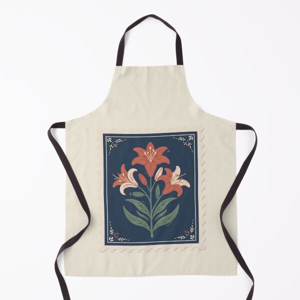 Item preview, Vintage Botanical Lily Postage Stamp Art designed and sold by ITCHAWAWAA.