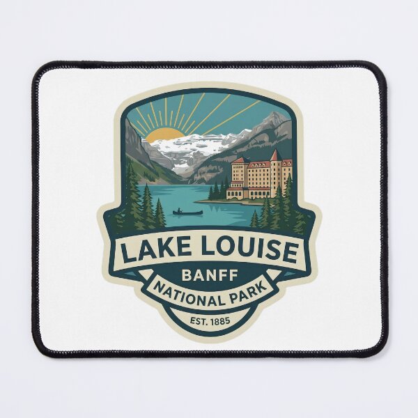 Item preview, Lake Louise Banff National Park Canada Vintage Mountain Badge designed and sold by LittleArij.