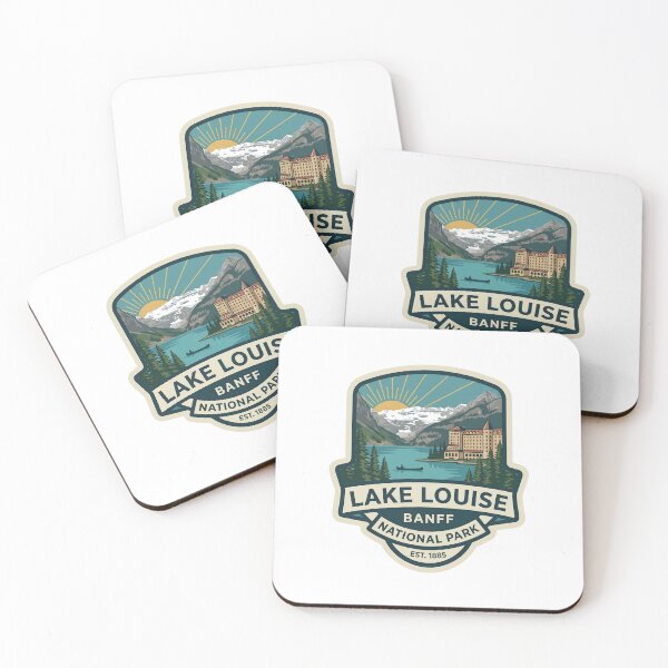 Item preview, Lake Louise Banff National Park Canada Vintage Mountain Badge designed and sold by LittleArij.