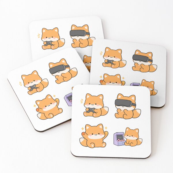 Item preview, Orange Fox Gamer Vr – Cute Kawaii Cartoon designed and sold by Moffyuniverse.