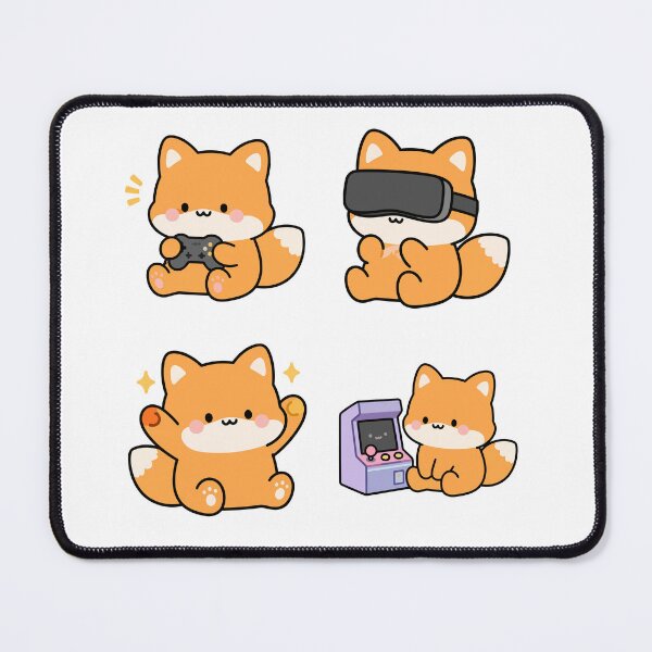 Item preview, Orange Fox Gamer Vr – Cute Kawaii Cartoon designed and sold by Moffyuniverse.