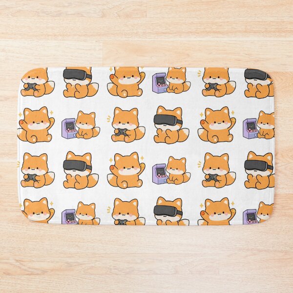 Item preview, Orange Fox Gamer Vr – Cute Kawaii Cartoon designed and sold by Moffyuniverse.