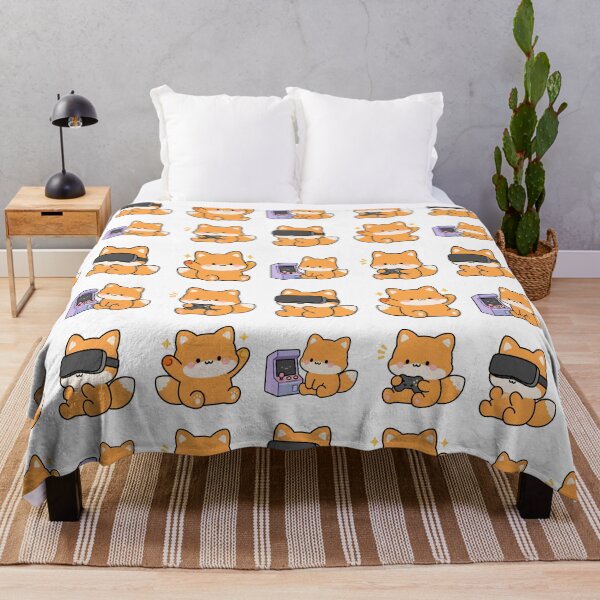 Item preview, Orange Fox Gamer Vr – Cute Kawaii Cartoon designed and sold by Moffyuniverse.