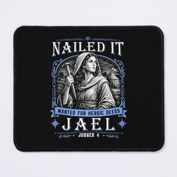 Item preview, Jael Nailed It 1200 BC Biblical Hero Christian designed and sold by ellapaintcoast.