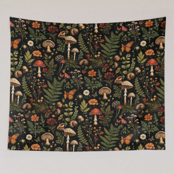 Item preview, Hippie Mushroom | Groovy Psychedelic Boho Nature Art designed and sold by flowerpower999.