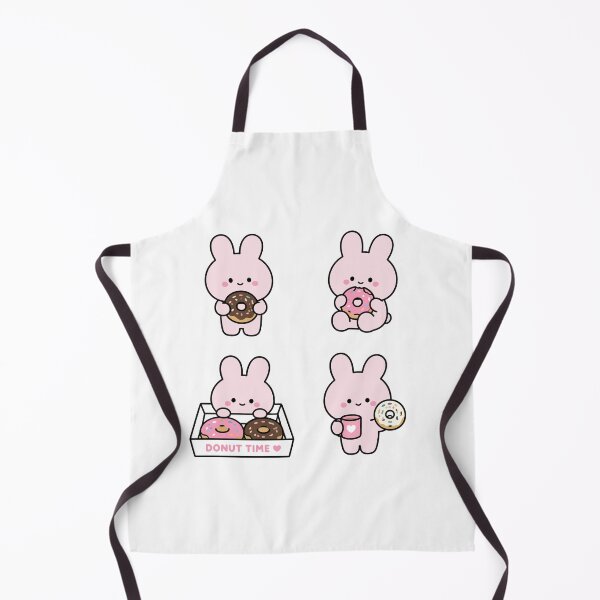 Item preview, Pink Bunny Donut Time – Cute Kawaii Cartoon designed and sold by Moffyuniverse.