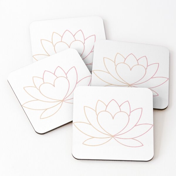 Item preview, Lotus Heart Line Art Minimalist for Stress Relief and Emotional designed and sold by 108stillness.