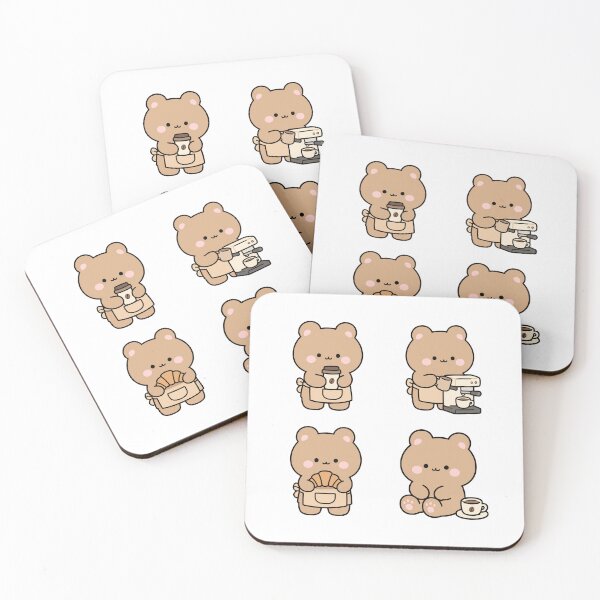 Item preview, Brown Bear Coffee Bakery – Cute Kawaii Cartoon designed and sold by Moffyuniverse.
