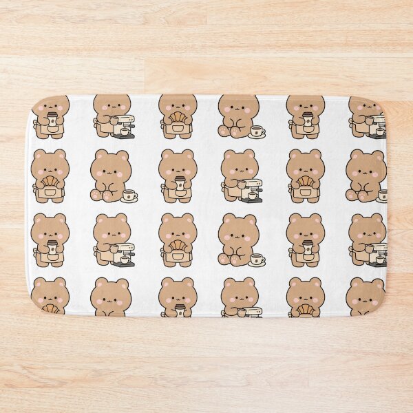 Item preview, Brown Bear Coffee Bakery – Cute Kawaii Cartoon designed and sold by Moffyuniverse.