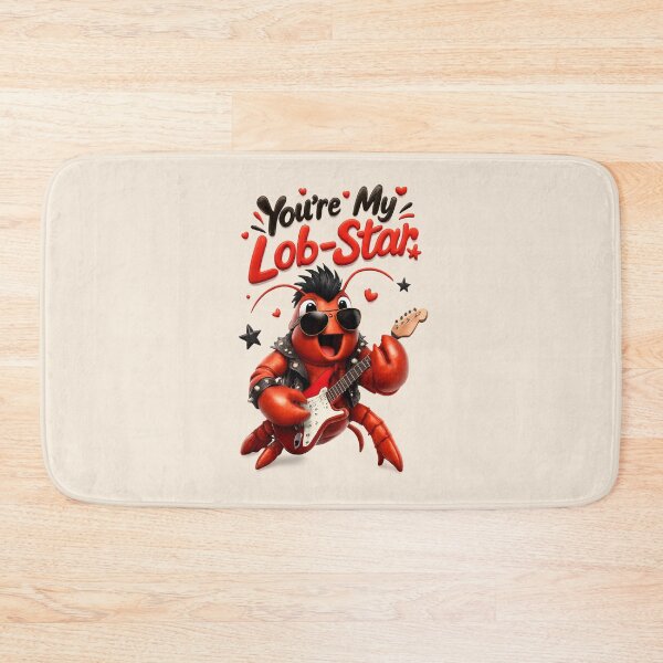 Item preview, Cute "You're My Lob-Star" | Funny Lobster Rockstar Guitar Pun designed and sold by Moons Studio.