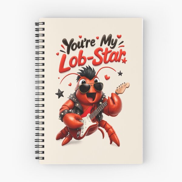 Item preview, Cute "You're My Lob-Star" | Funny Lobster Rockstar Guitar Pun designed and sold by Moons Studio.