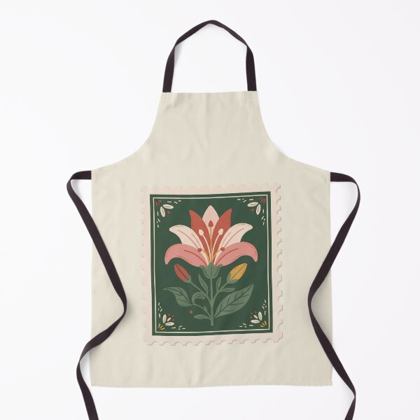 Item preview, Botanical Lily Postage Stamp Art designed and sold by ITCHAWAWAA.