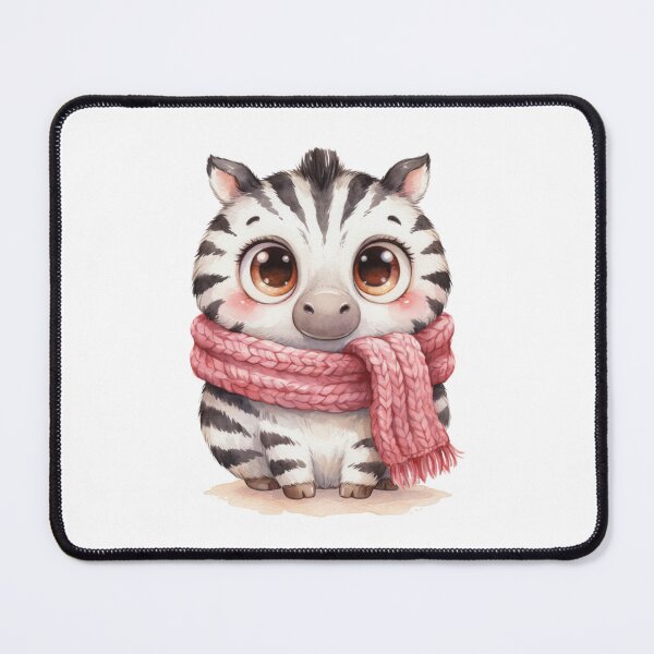 Item preview, Cute Baby Zebra in Pink Scarf – Whimsical Watercolor Animal. designed and sold by SaraSumi.