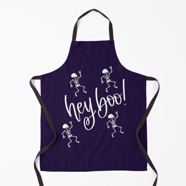 Item preview, Hey Boo Halloween Party Skeleton Print (White) designed and sold by ToluaPrints.
