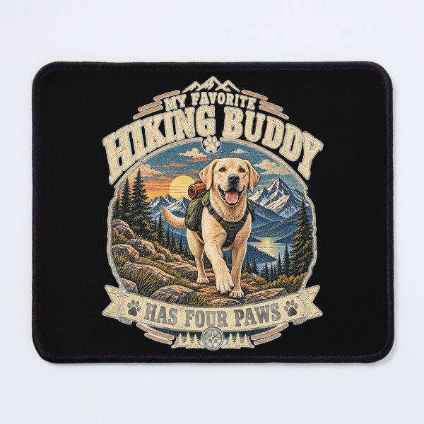 Item preview, Labrador Hiking Buddy Four Paws designed and sold by Bartas2026.