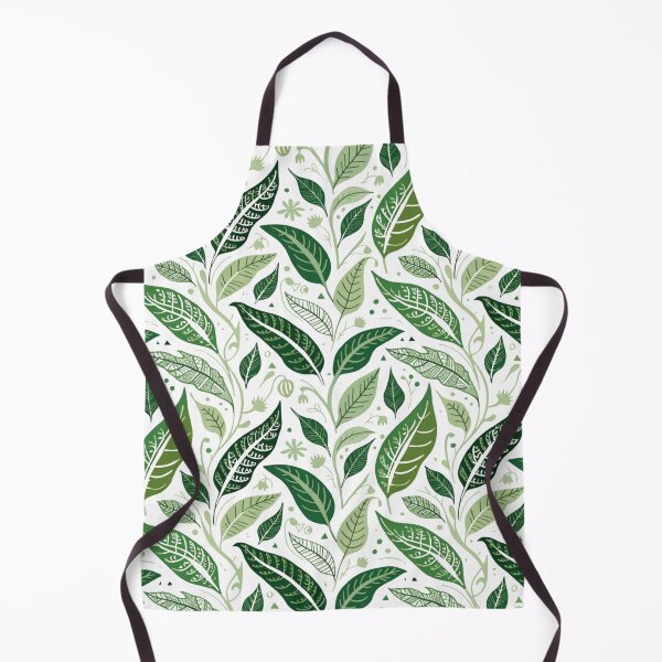 Item preview, Enchanted Green Foliage – Whimsical Botanical Leaves Seamless Pattern designed and sold by Mousy17.